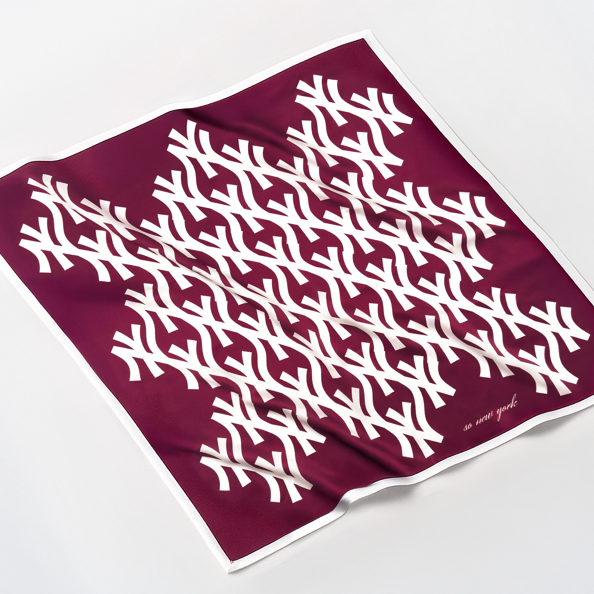 SoNY silk scarf / oxblood