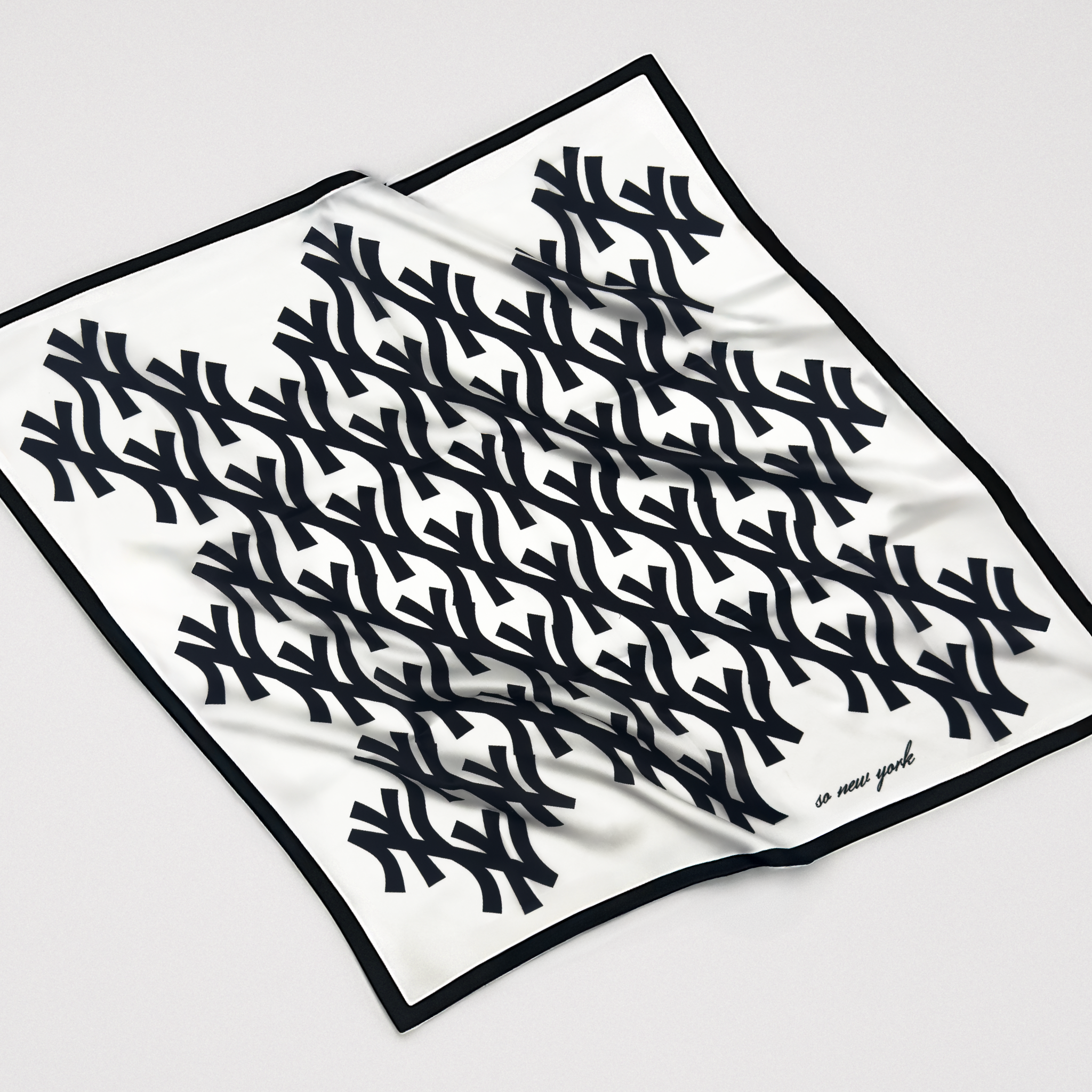 SoNY silk scarf / white