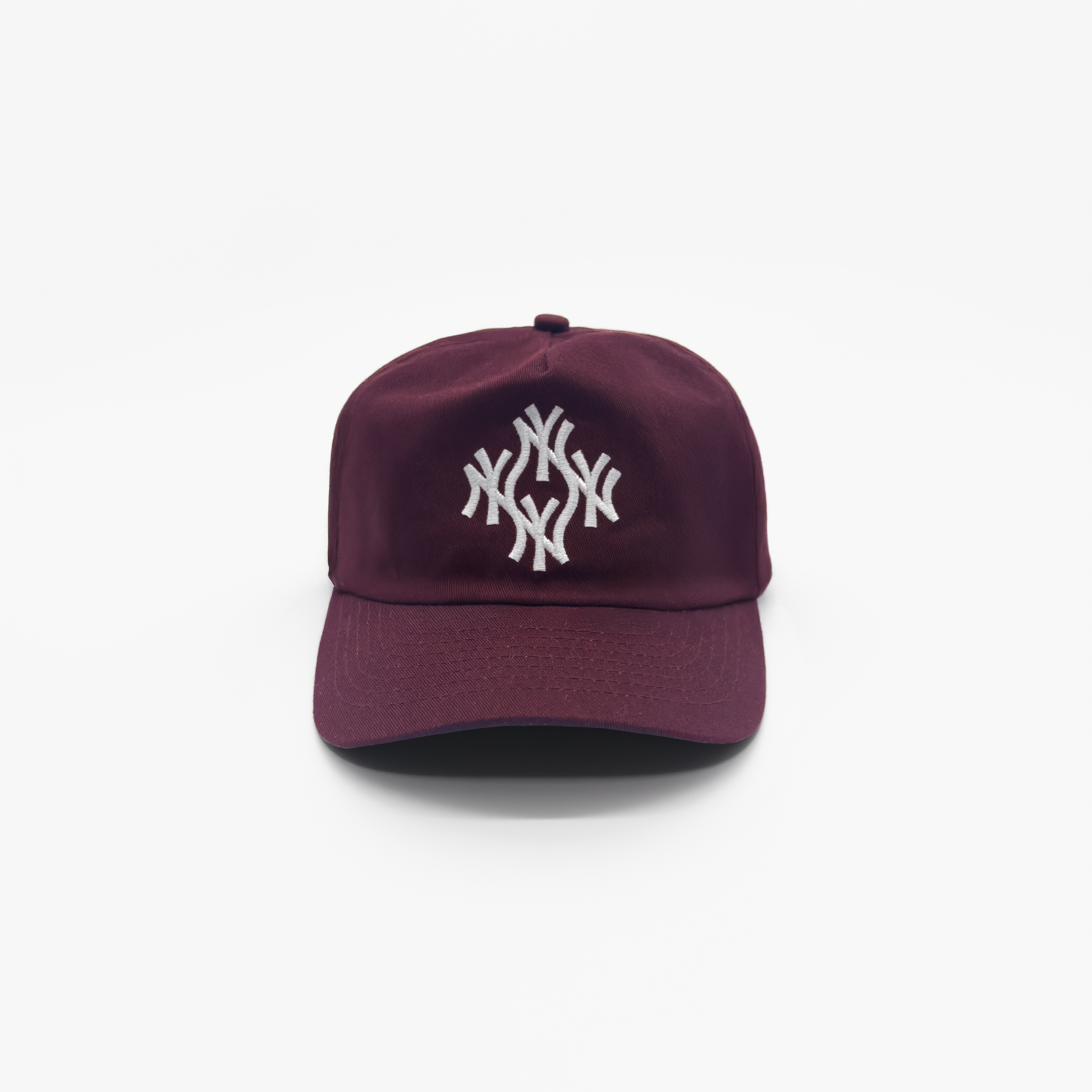 SoNY monogram cap — oxblood