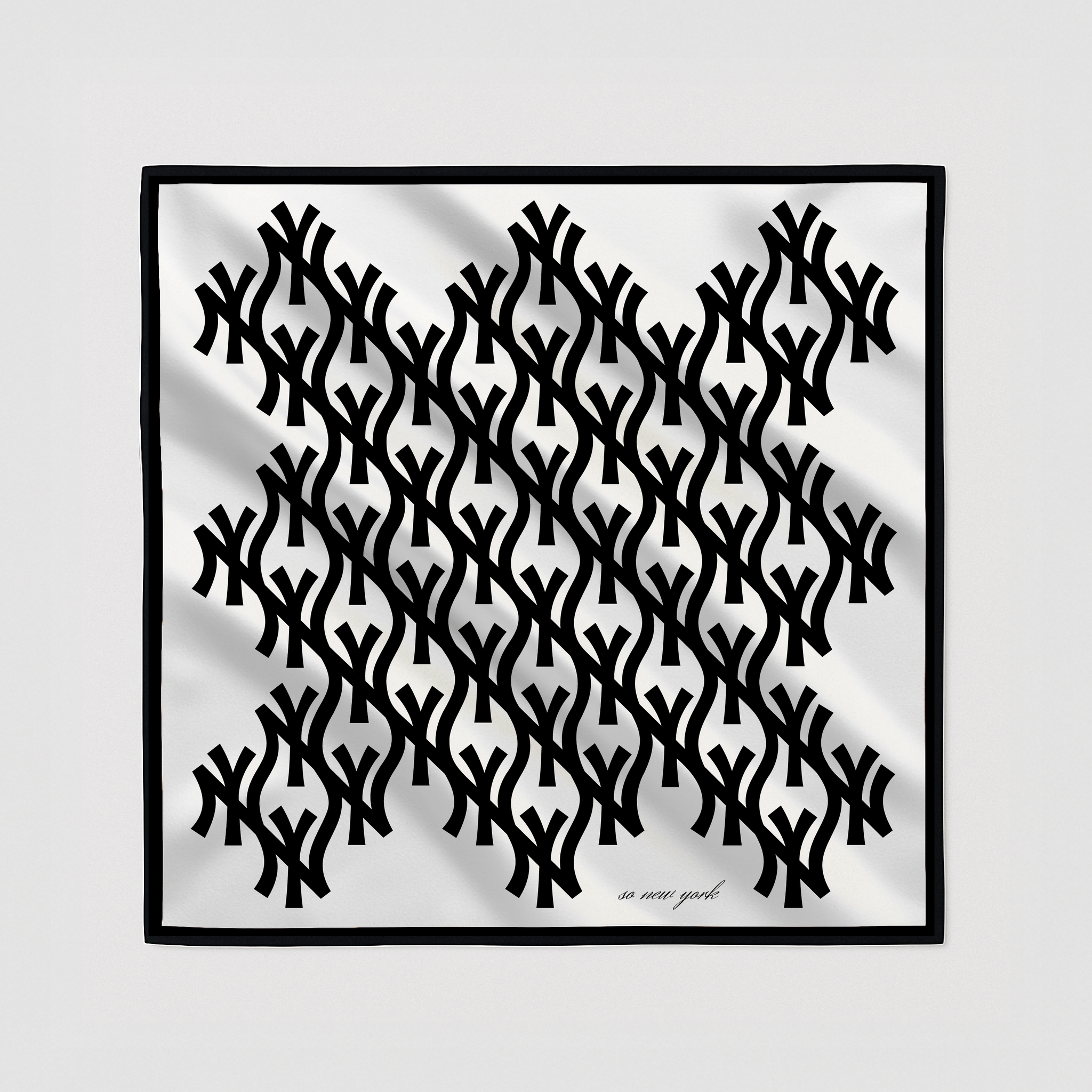 SoNY silk scarf / white