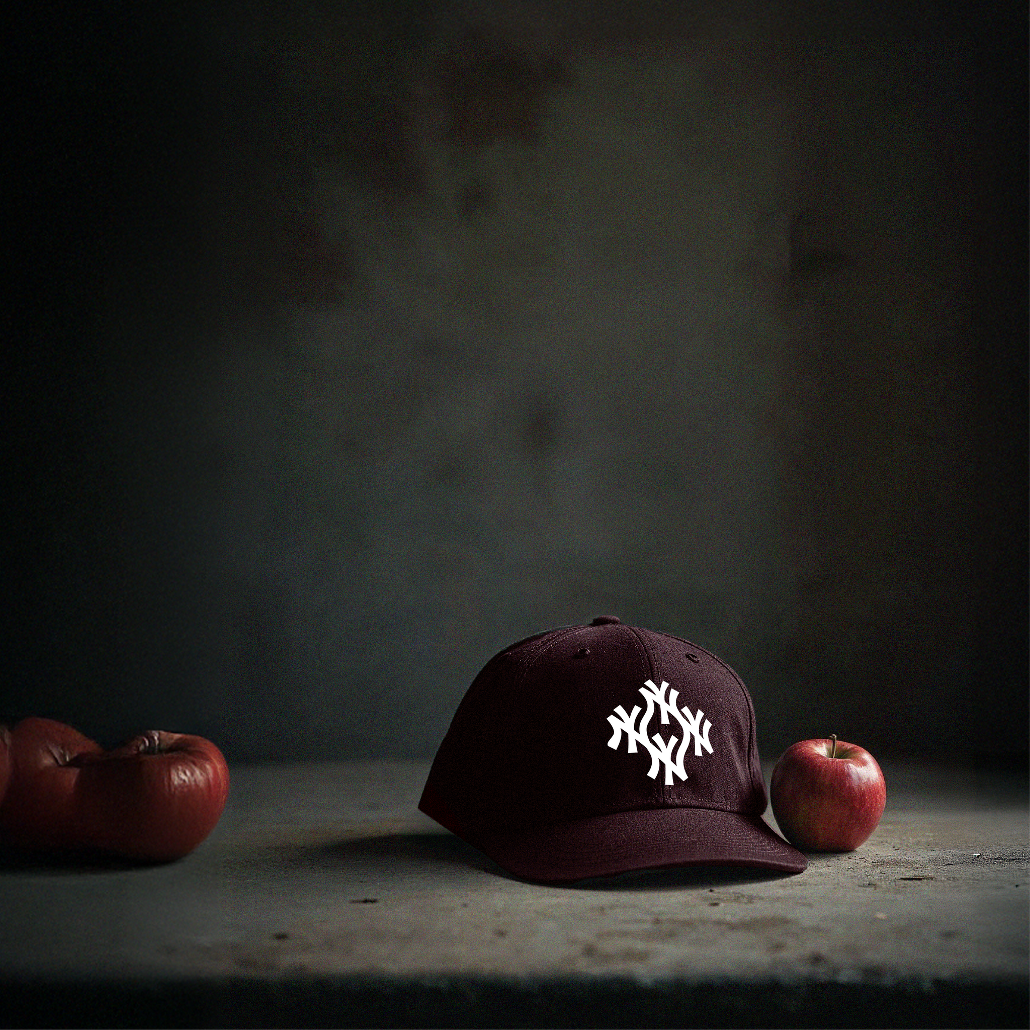 SoNY monogram cap — oxblood