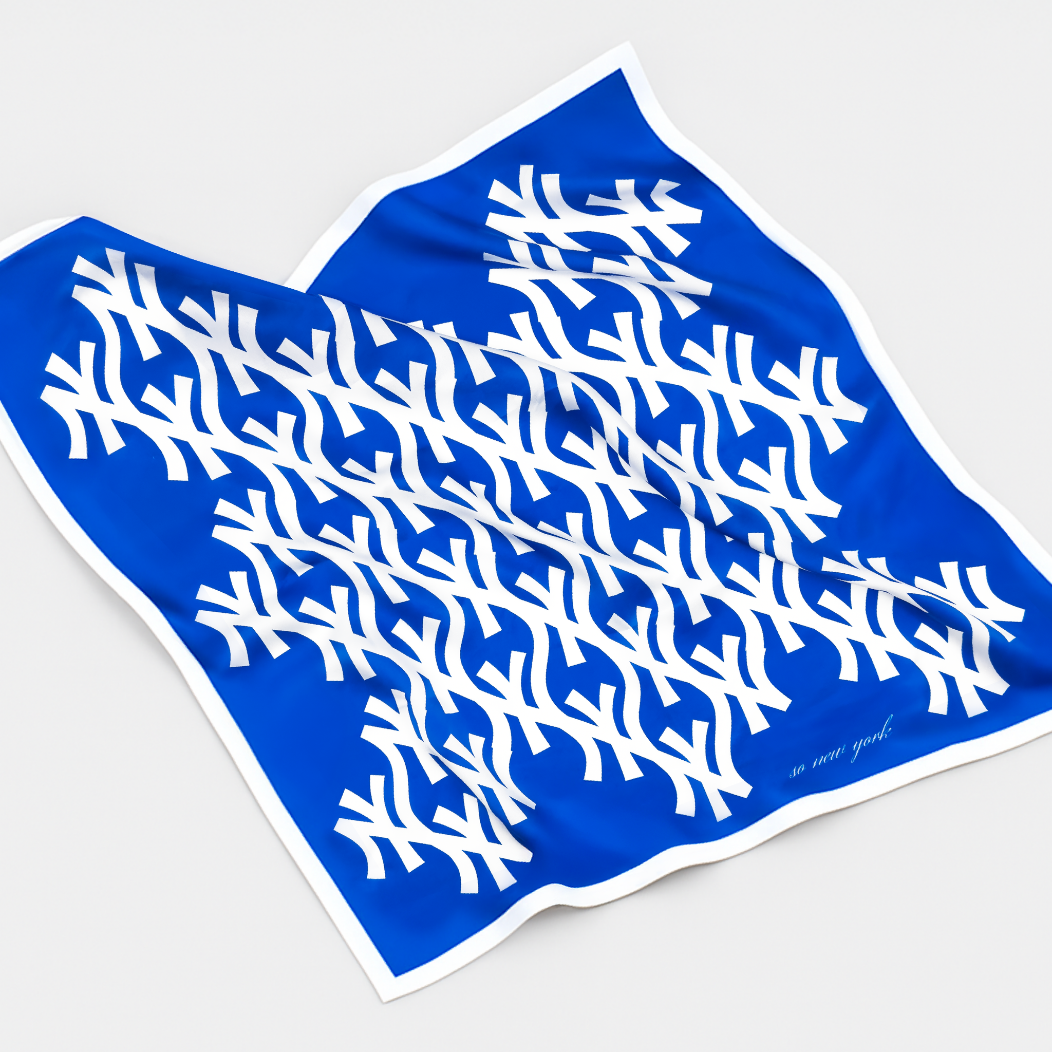 SoNY silk scarf / cobalt blue